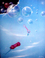 Clild mural Bubbles